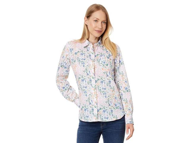 Tommy Hilfiger Sea Garden Roll Tab (Bright White Multi) Women's Clothing Product Image