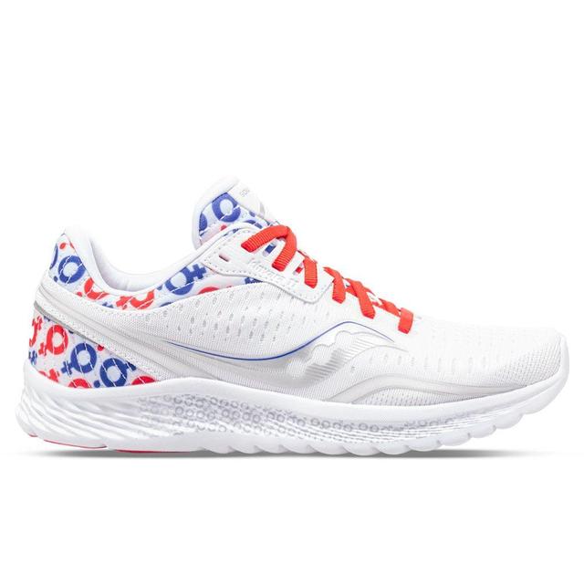 Saucony x Prinkshop Women's Kinvara 11 - White/Red/Blue Female Product Image