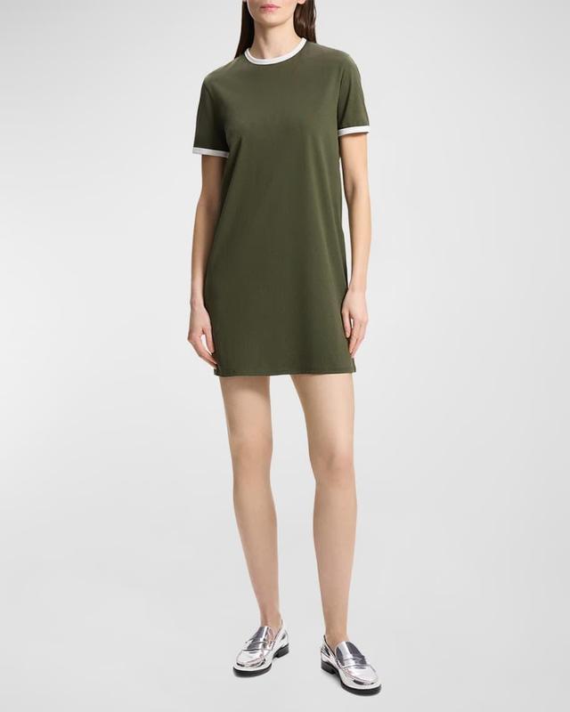 Apex Organic Cotton Ringer Tee Mini Dress  Product Image