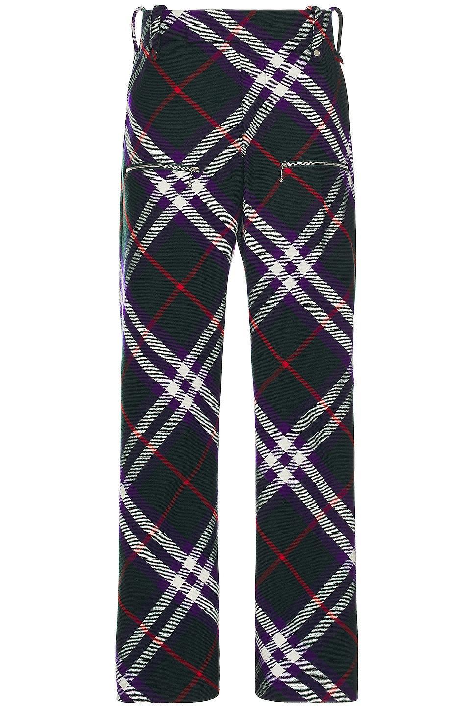 Burberry Check Trouser Purple. (also in 48, 50). Product Image