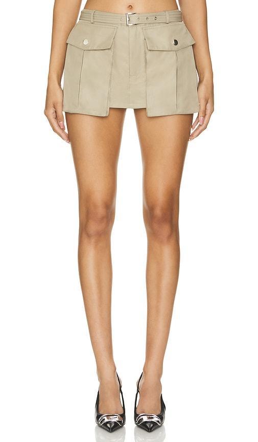 Lovers and Friends Meadow Mini Skort in Sage Green Product Image