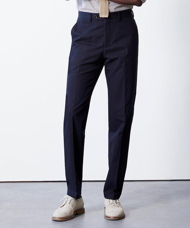 Italian Cotton Sutton Trouser in Navy Product Image