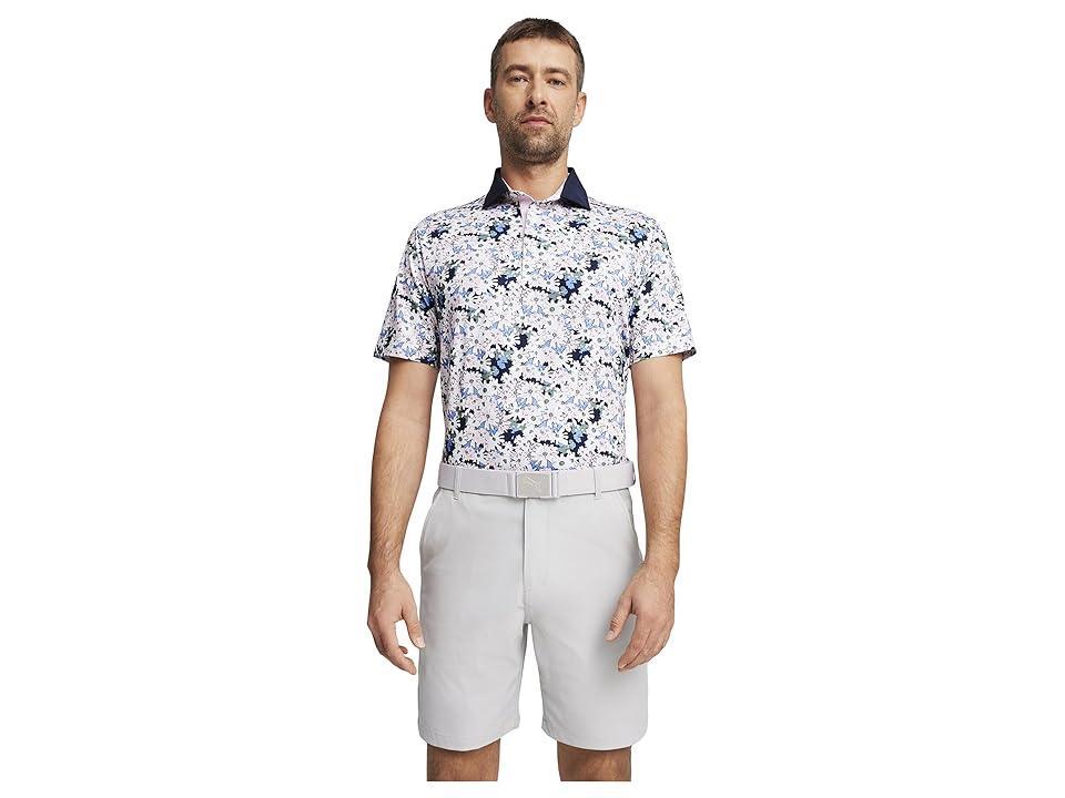 Puma Mens Navy Arnold Palmer Invitational Floral Mattr Polo Product Image