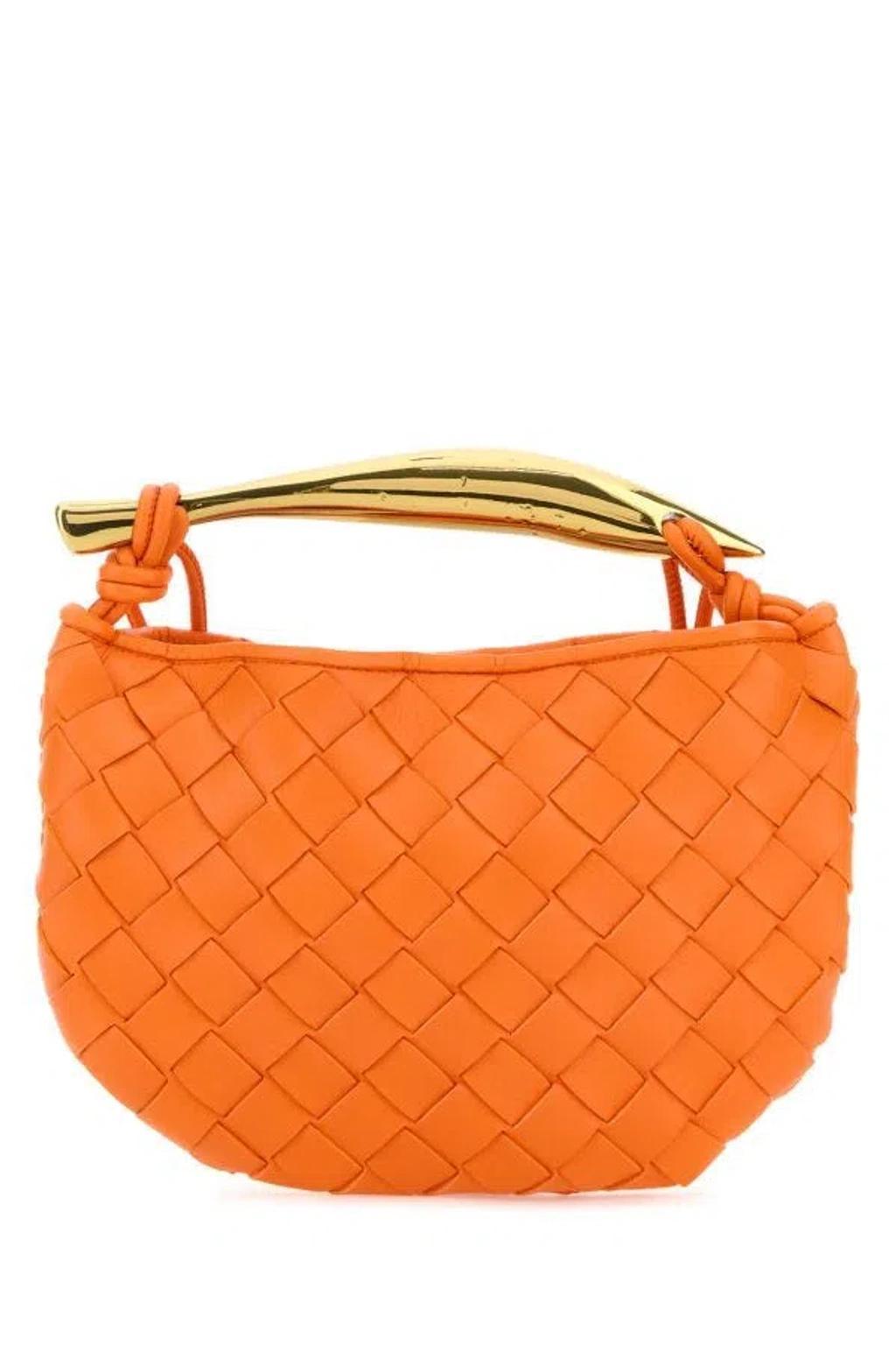 Orange Leather Sardine Handbag Product Image