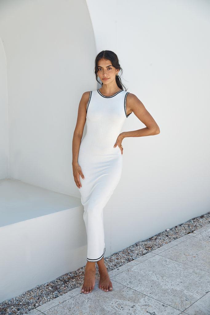 SNDYS Ellery Maxi Dress White Product Image