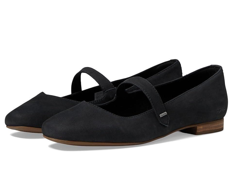 TOMS Bianca Leather) Women's Flat Shoes Product Image