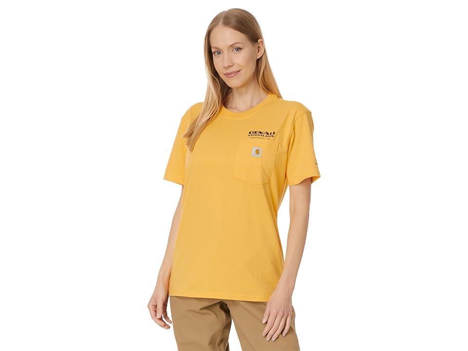 Carhartt Loose Fit Heavyweight Short Sleeve Denali National Park Graphic T-Shirt (Vivid Heather) Women's Clothing Product Image