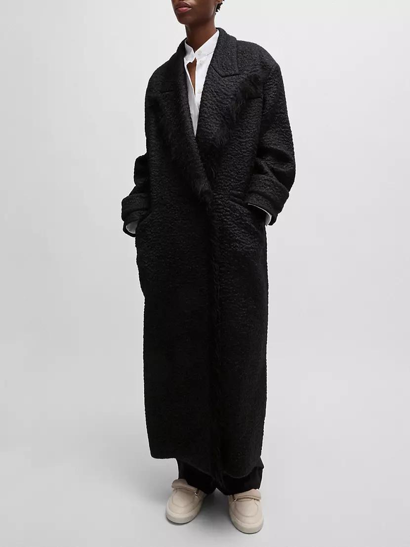 Womens Naomi x Boss Oversized-Fit Coat in Wool Product Image