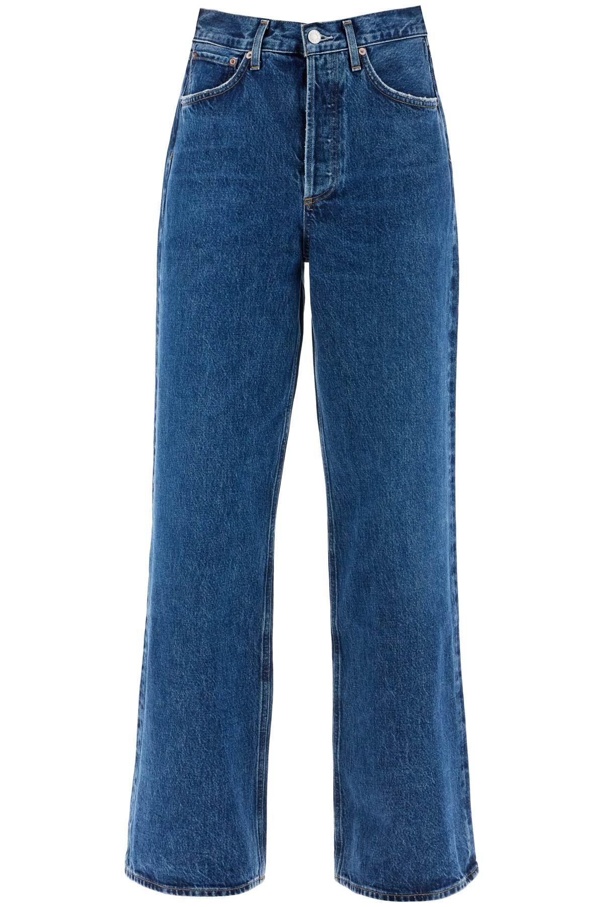 AGOLDE Women's Wide Denim Jeans In Blue Product Image