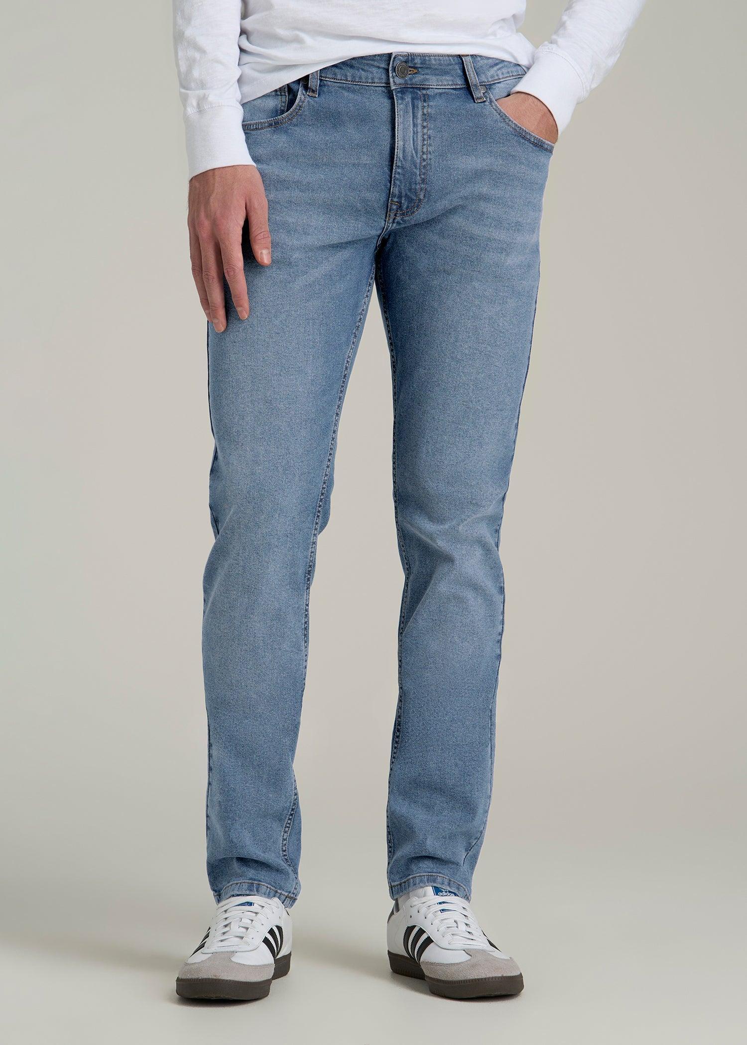 A.T. Basics Men's Carman Tapered fit Jeans for Tall Men in Tufts Blue product image