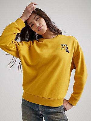 Women's Lee® x Basquiat™ Pez Dispenser Sweatshirt | Women's Lee® X Basquiat™ | Lee® Product Image