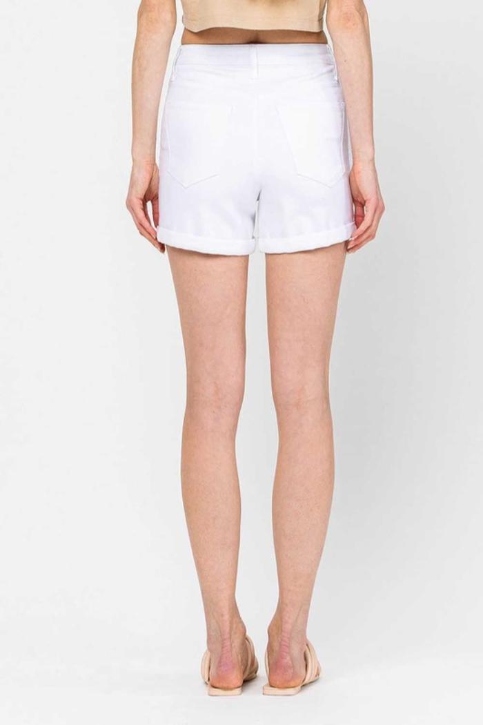 High Rise Cuffed Shorts Product Image