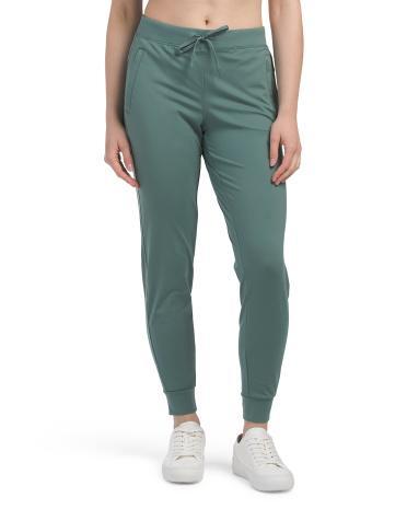 Lux Avenue Side Zip Pockets Joggers for Women | Polyester/Spandex Product Image