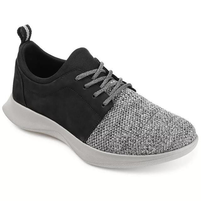 Thomas & Vine Hadden Knit Mens Leather Casual Sneakers Product Image