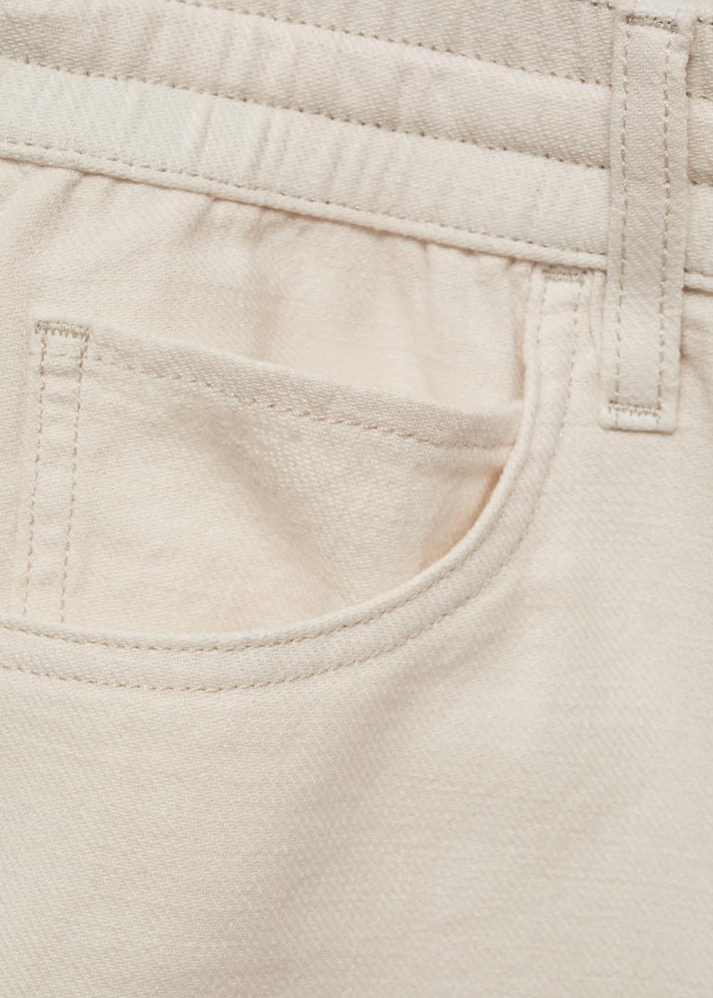 MANGO MAN - Cotton shorts with drawstring off whiteMen Product Image