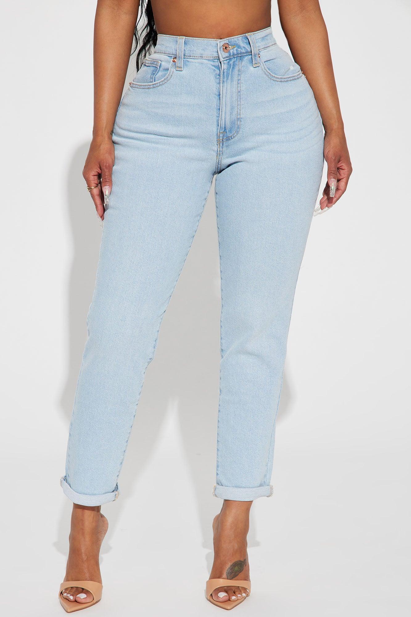 Nova 90's Stretch Mom Jean - Light Wash Product Image