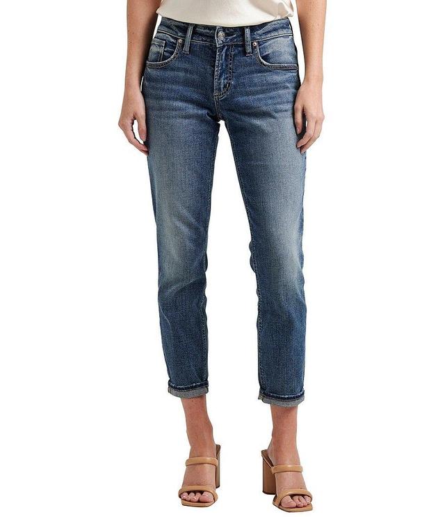 Silver Jeans Co. Mid Rise Slim-Fit Boyfriend Jeans Product Image