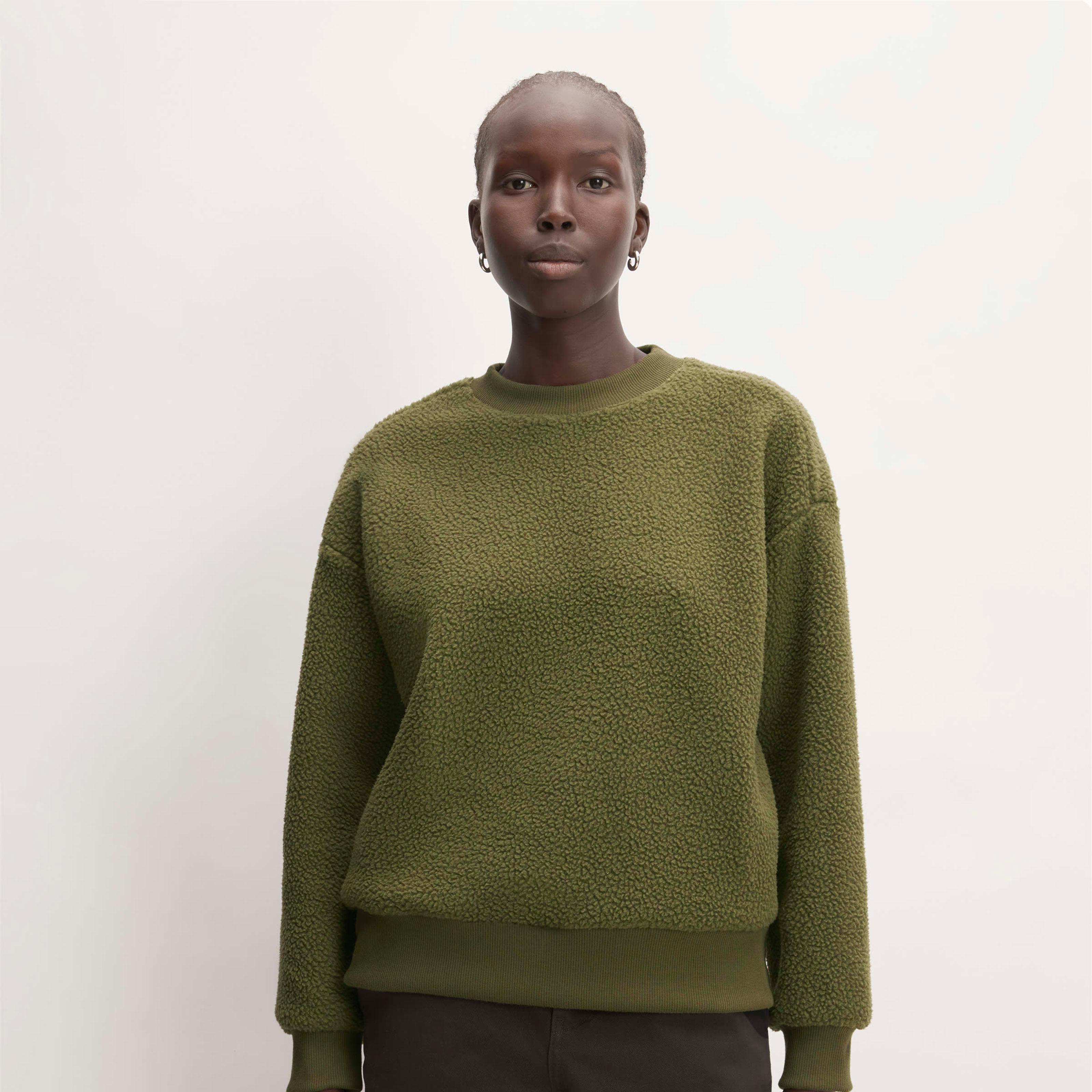 Womens ReNew Fleece Oversized Crew Sweater by Everlane product image