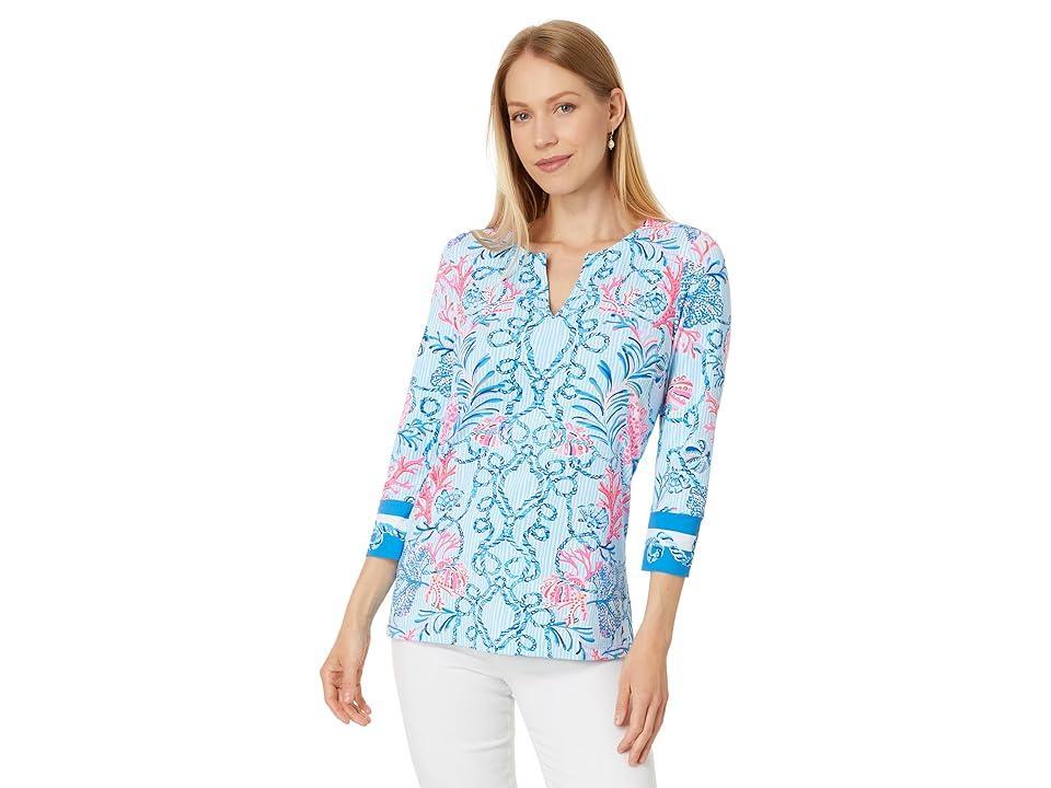 Lilly Pulitzer Upf 50+ Karina Tunic (Multi Naut Today Engineered Chillylilly) Women's Clothing Product Image