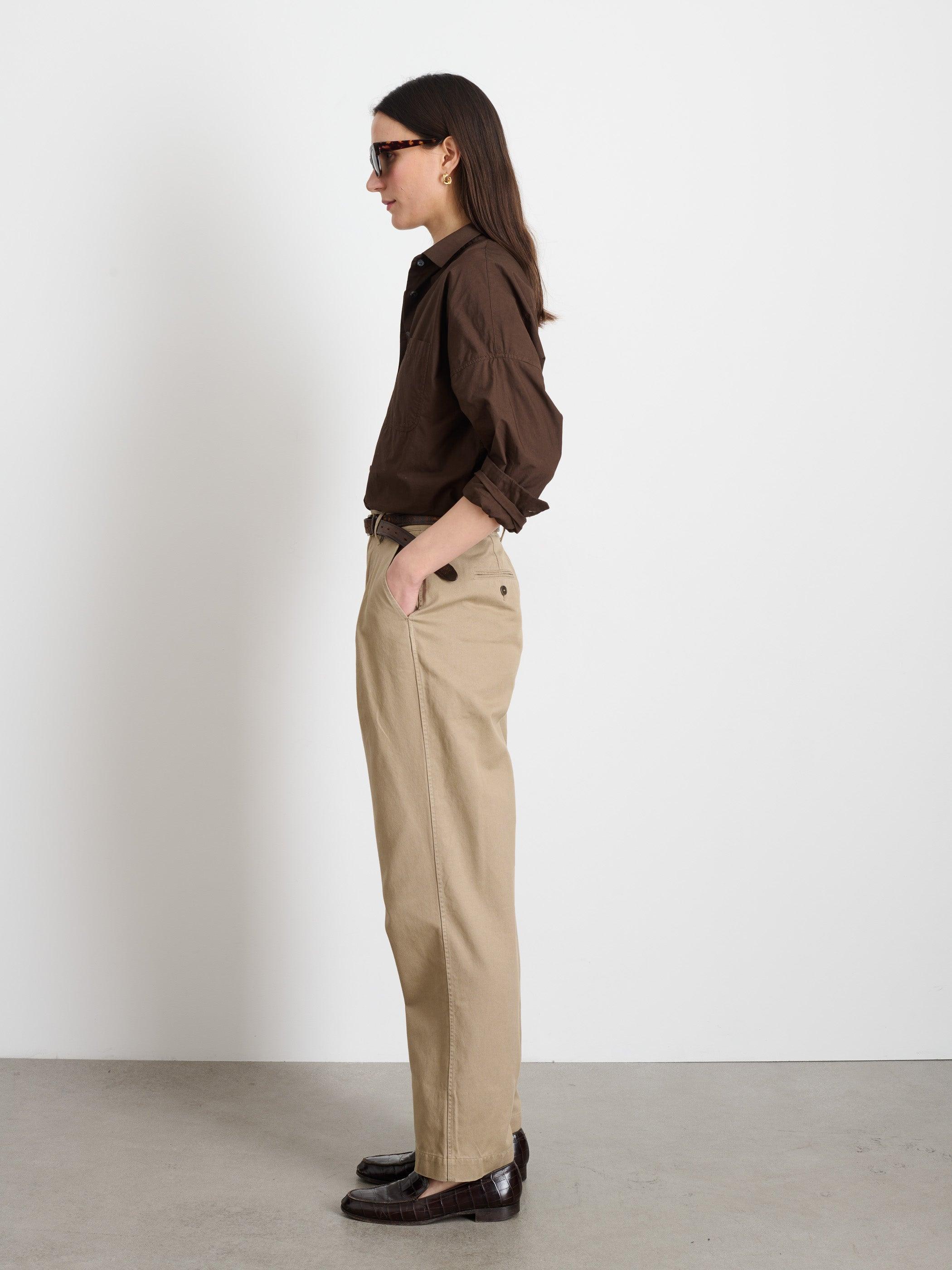 Keaton Double Pleat Pant in Twill Female Product Image