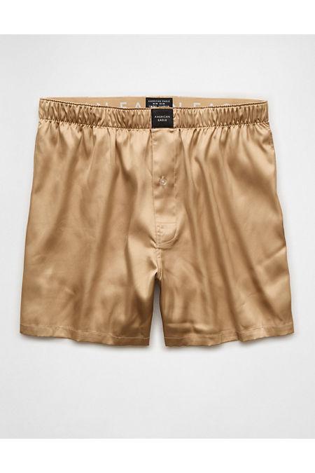 AEO Mens Solid Satin Pocket Boxer Short Men's Product Image