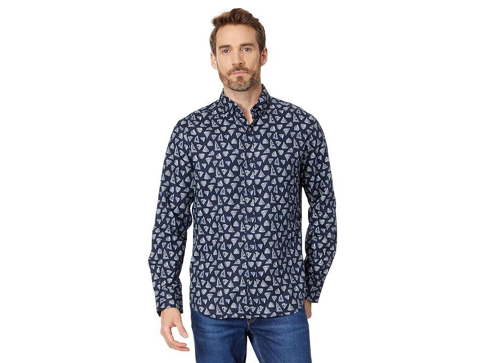 Nautica Printed Shirt (Maritime ) Men's Clothing Product Image