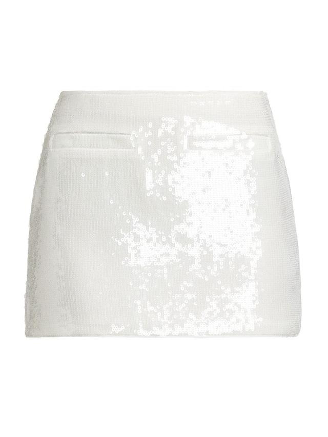 Womens Sequin Welt Pocket Miniskirt Product Image