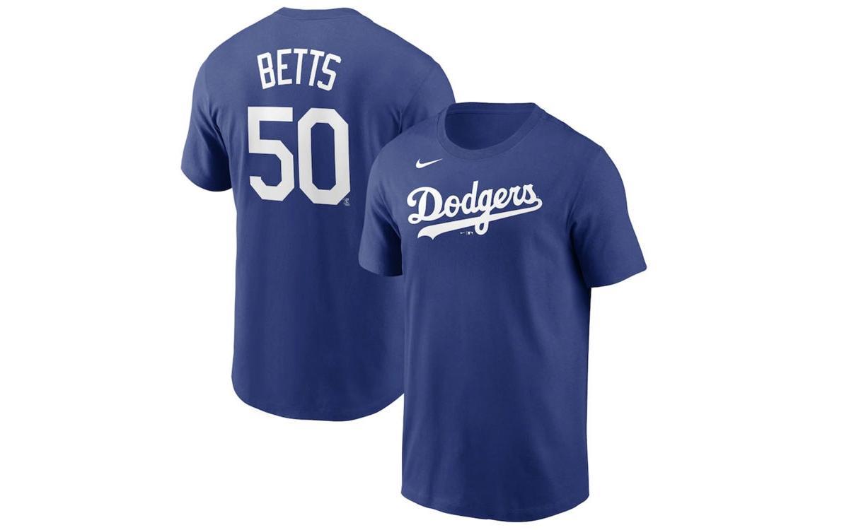 Mens Nike Mookie Betts Royal Los Angeles Dodgers Name & Number T-Shirt Product Image