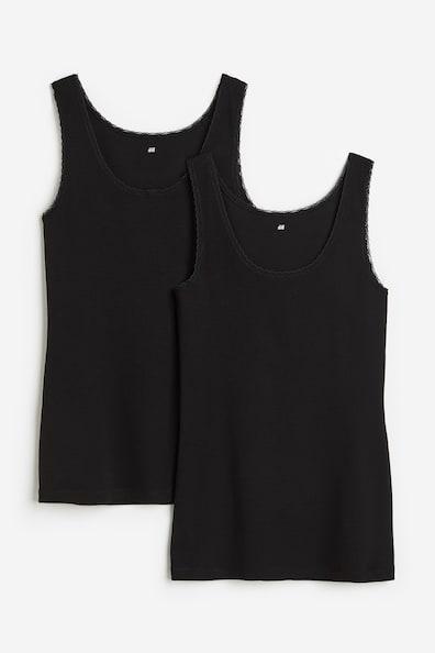 2-pack Lace-trimmed Tank Tops Product Image