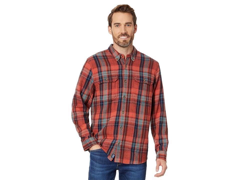 L.L.Bean 1912 Field Flannel Shirt Slightly Fitted Plaid (Currant) Men's Clothing Product Image