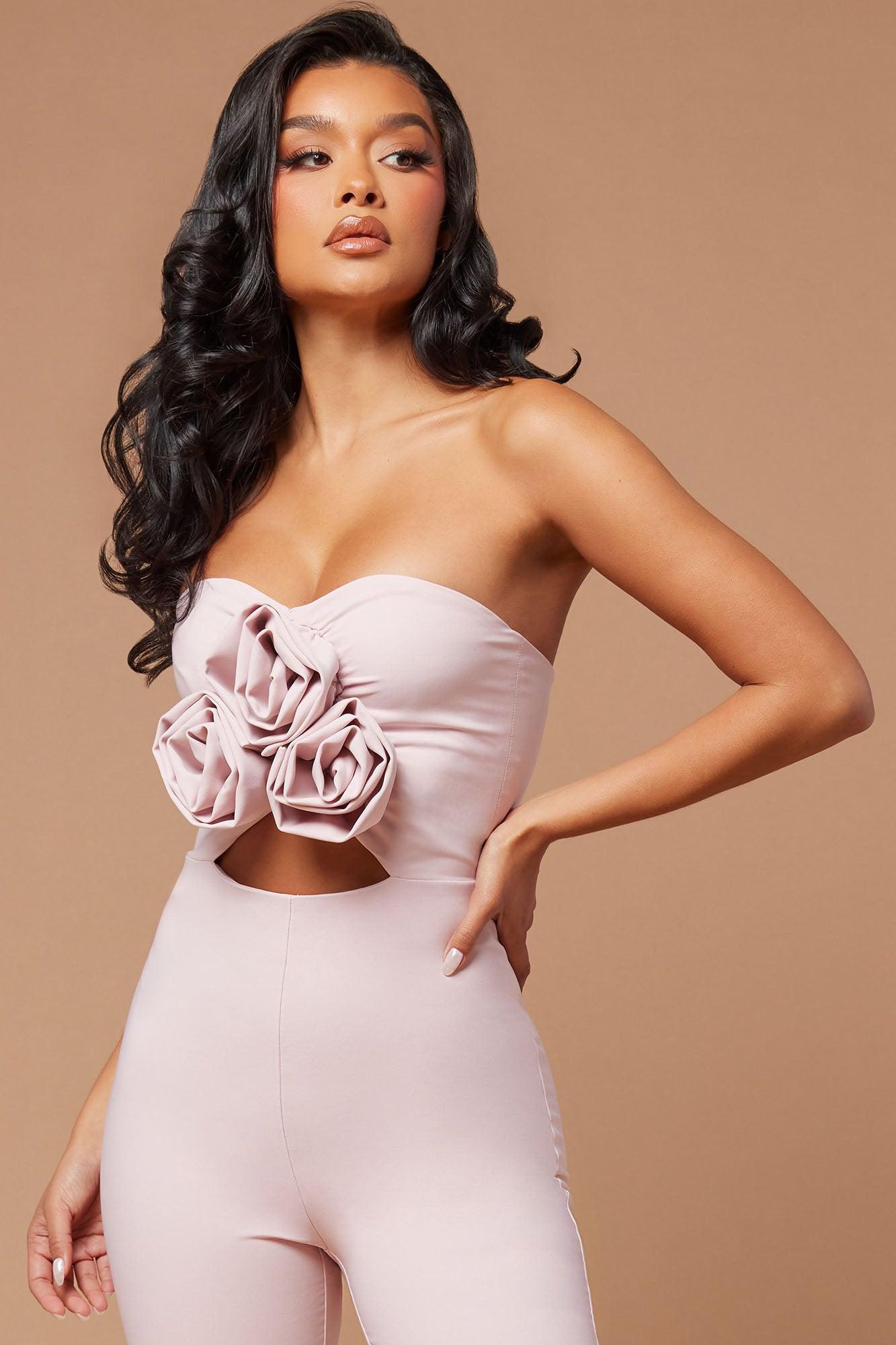 Darla Anne Rose Jumpsuit - Pink Product Image