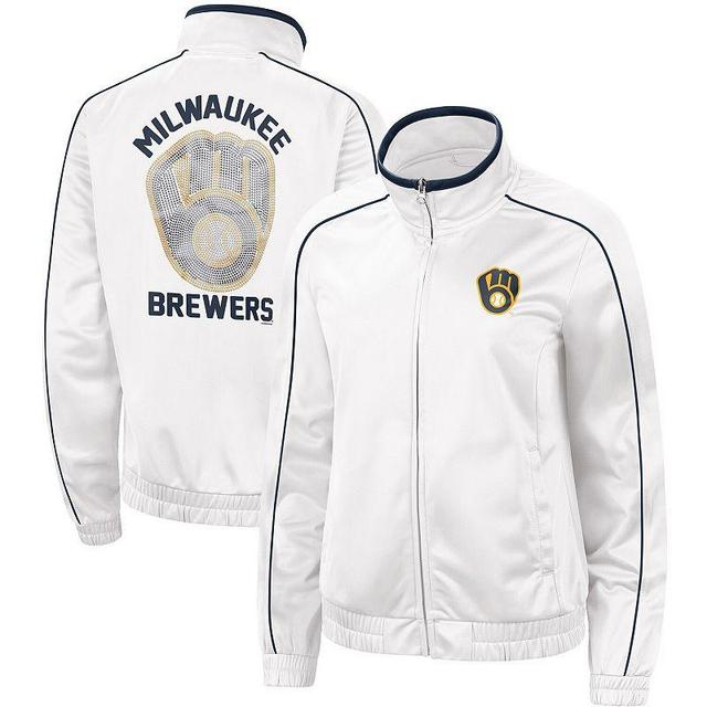 Womens G-III 4Her by Carl Banks Milwaukee Brewers Gamer Full-Zip Track Jacket Product Image