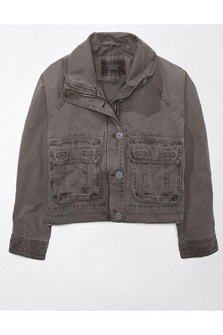 AE Cropped Cargo Jacket Women's Product Image