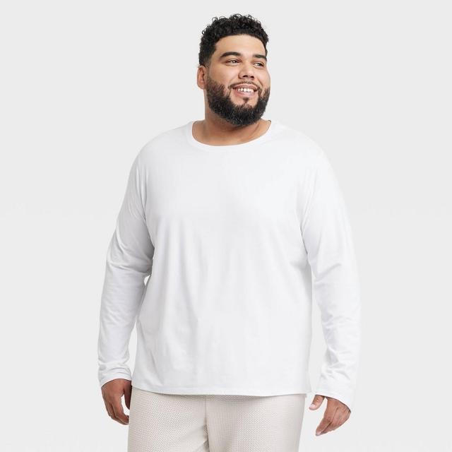 Mens Big Long Sleeve Performance T-Shirt - All in Motion True White 2XL Product Image