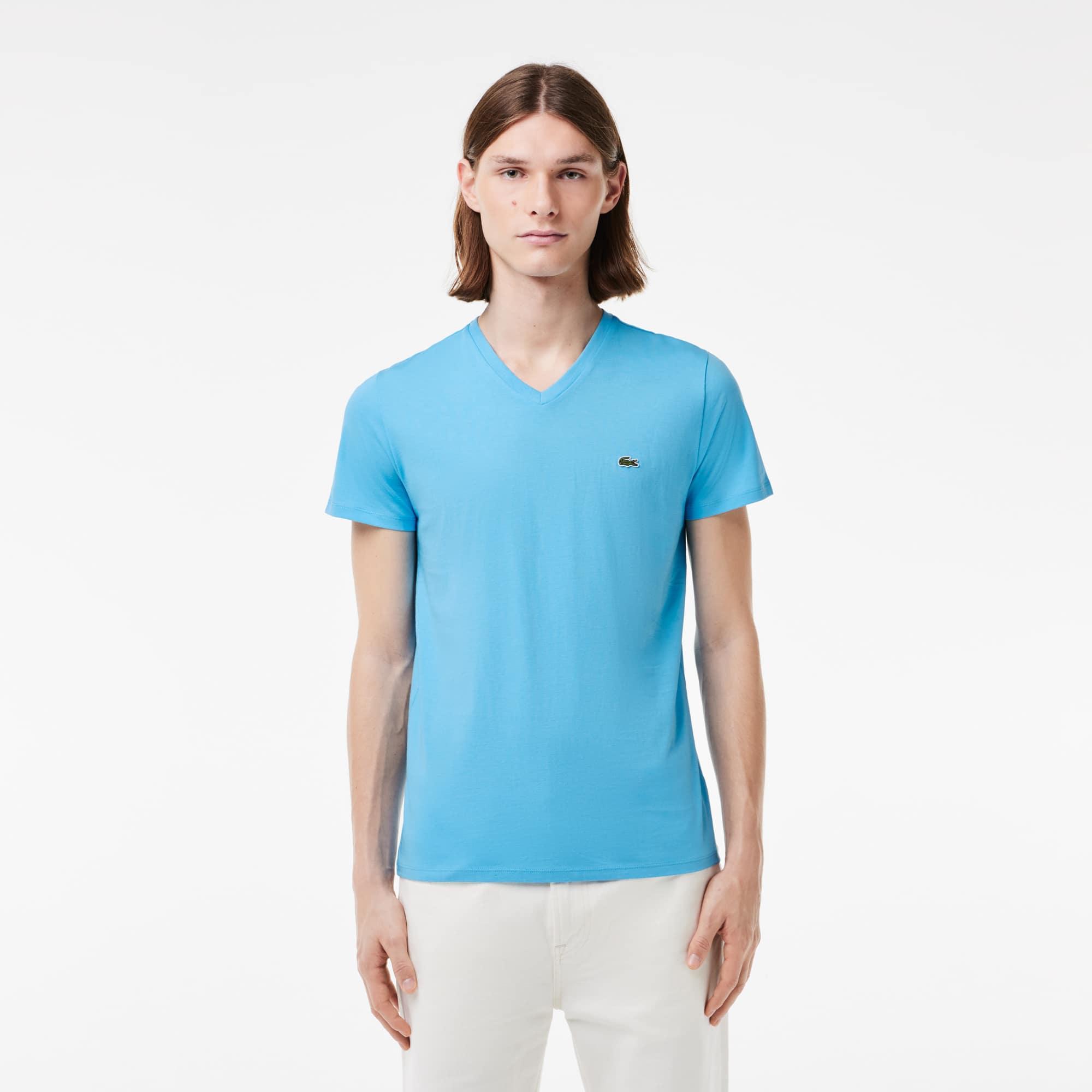 Men's Classic Pima Cotton V-Neck T-Shirt Product Image