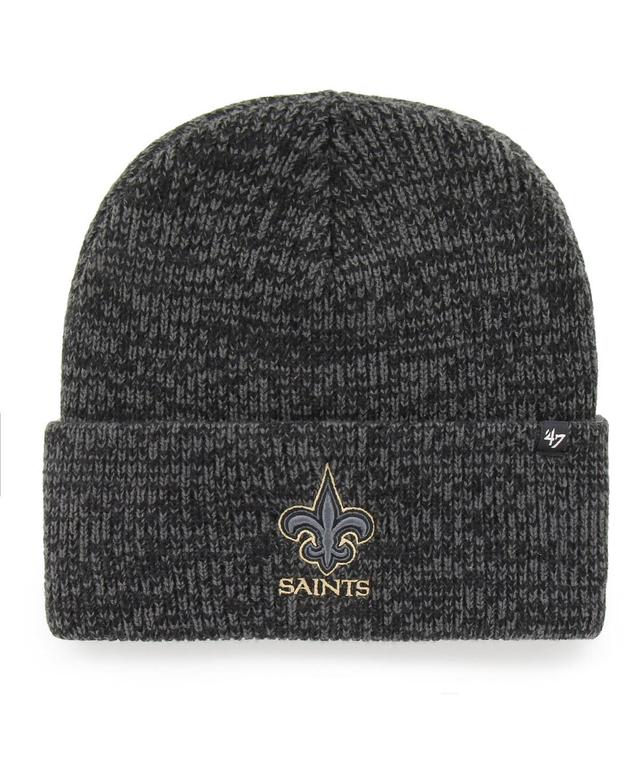 Mens 47 Heathered Charcoal New Orleans Saints Brain Freeze Tonal Cuffed Knit Hat Product Image