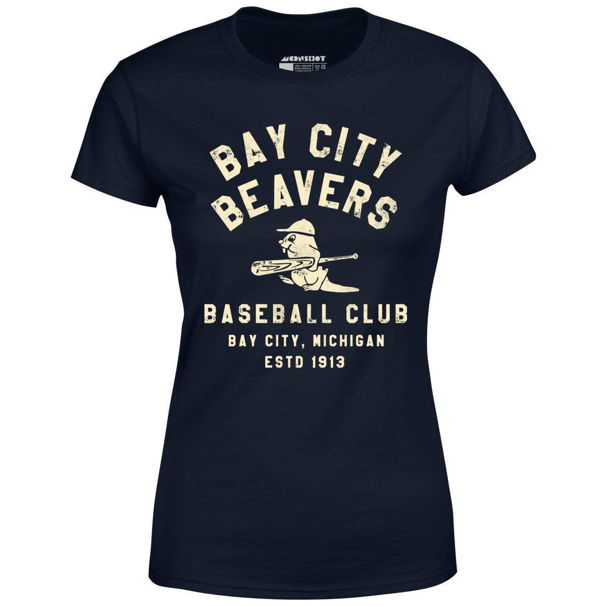 Bay City Beavers - Michigan - Vintage Defunct Baseball Teams - Women's T-Shirt Female Product Image