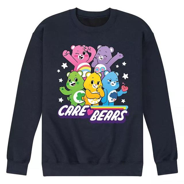 Mens Care Bears Unlock The Magic Group Fleece Sweatshirt Blue Product Image