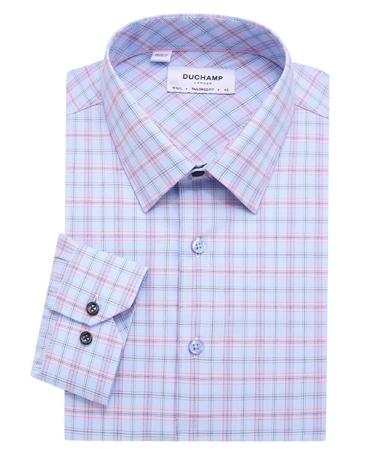 Duchamp London Mens Plaid Dress Shirt Product Image