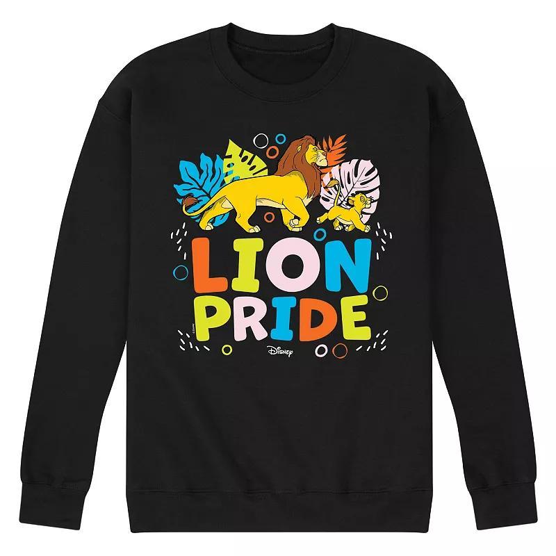 Disneys The Lion King Simba & Mufasa Mens Fleece Sweatshirt Product Image