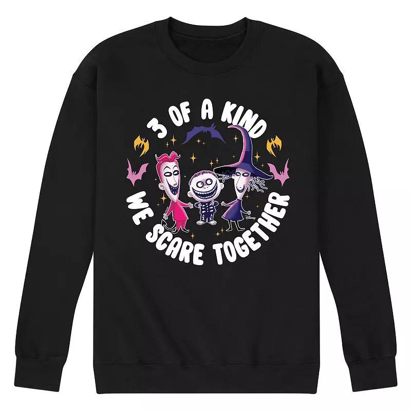 Disneys Nightmare Before Christmas Mens 3 Of A Kind Fleece Sweatshirt Product Image