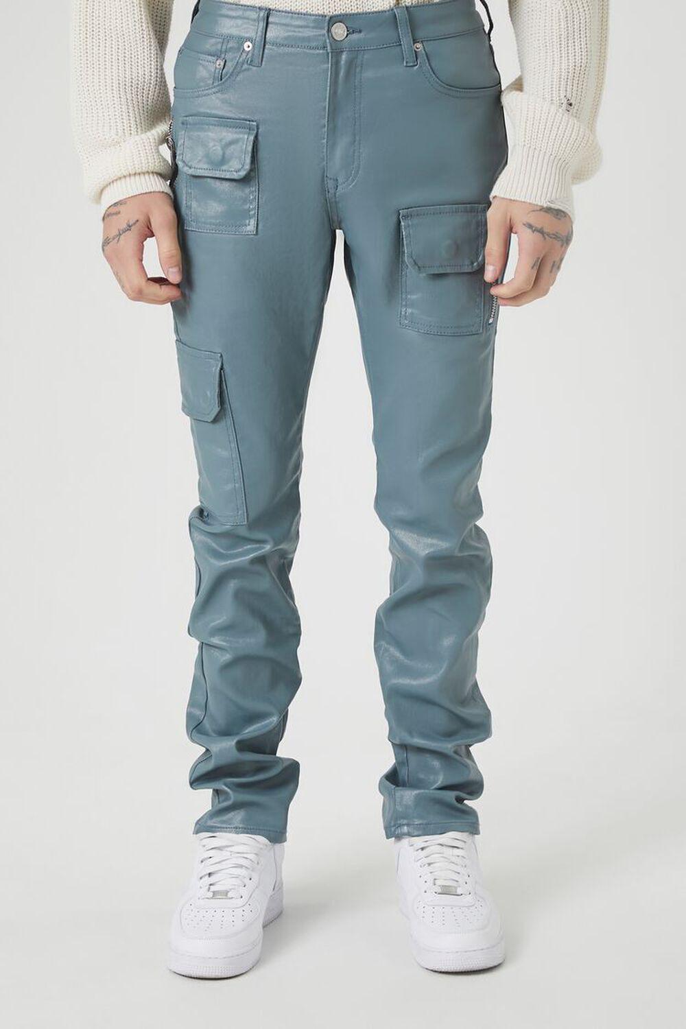 Mid-Rise Cargo Skinny Jeans | Forever 21 Product Image