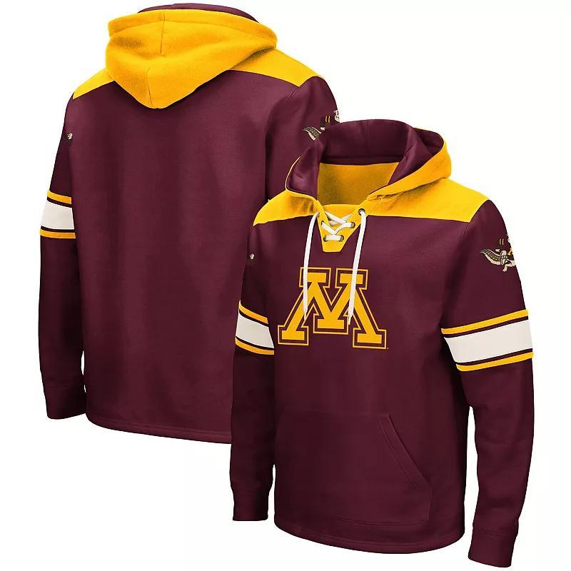 Mens Colosseum Maroon Minnesota Golden Gophers 2.0 Lace-Up Pullover Hoodie Product Image