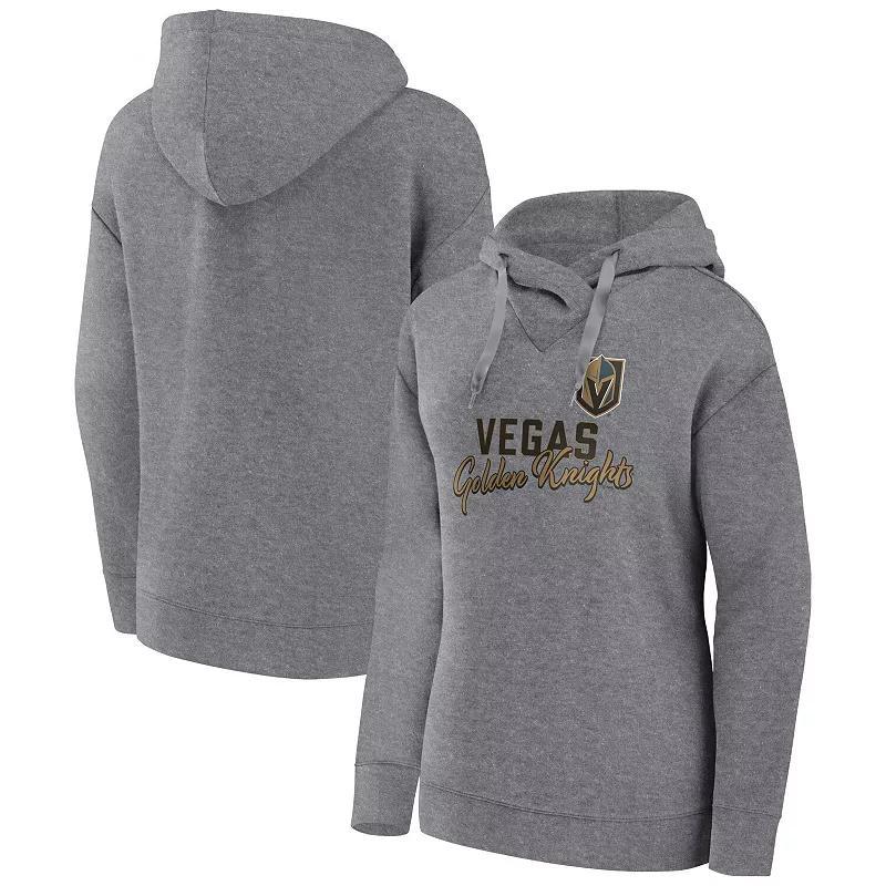 Womens Fanatics Branded Heather Gray Tampa Bay Lightning Script Favorite Pullover Hoodie Product Image