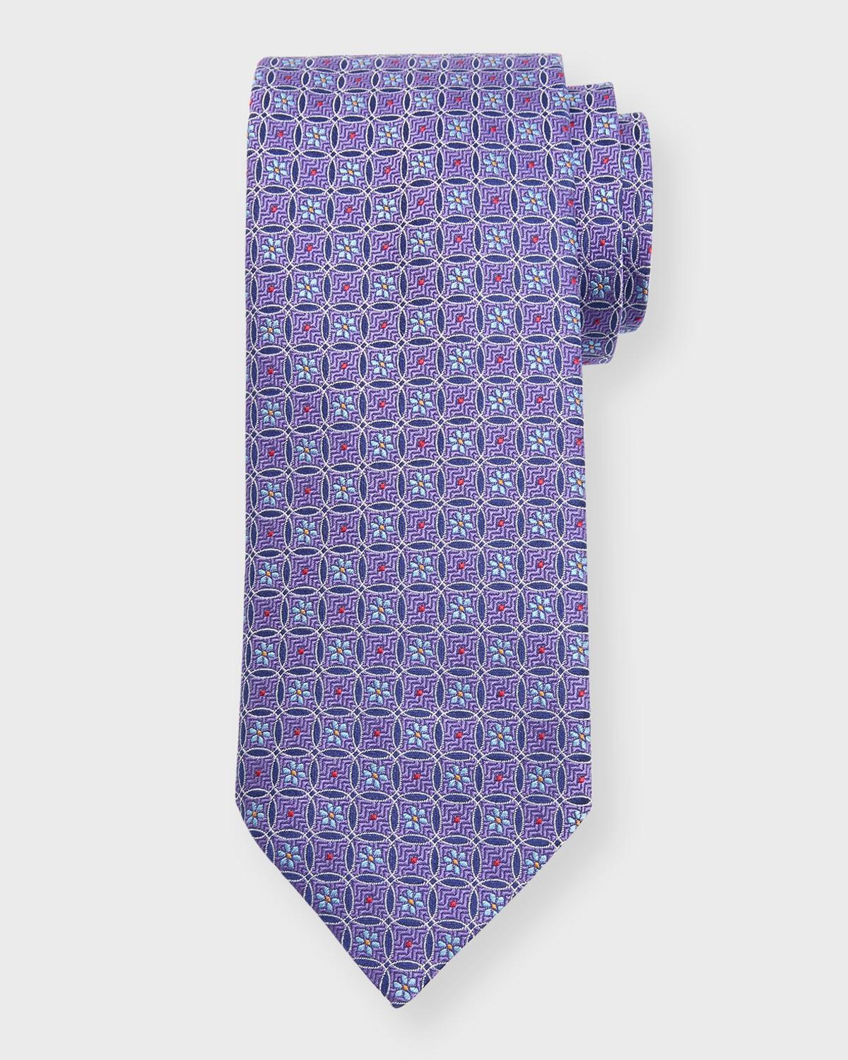 Eton Floral Circle Silk Tie Product Image