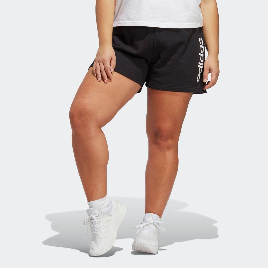 Plus Size adidas Essentials Linear French Terry Shorts, Womens Product Image