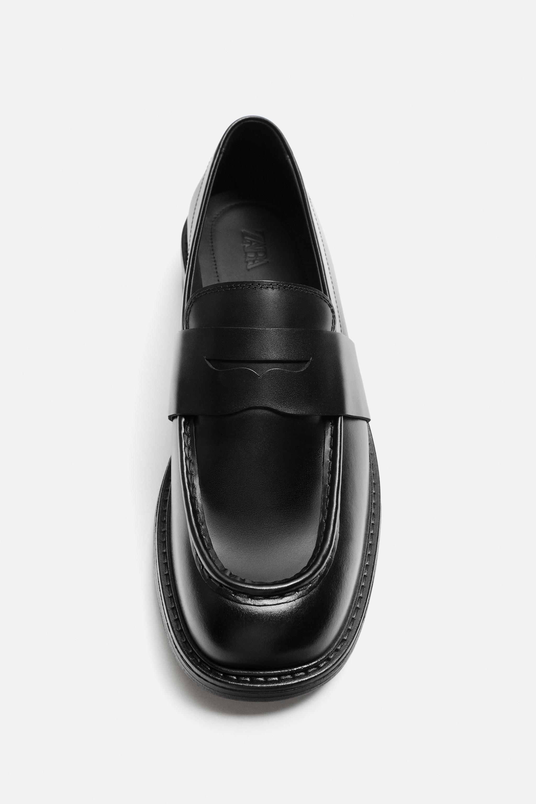 LEATHER PENNY LOAFERS Product Image