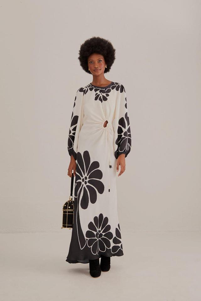 Farm Rio Palermo Floral Cut Out Maxi Dress Product Image