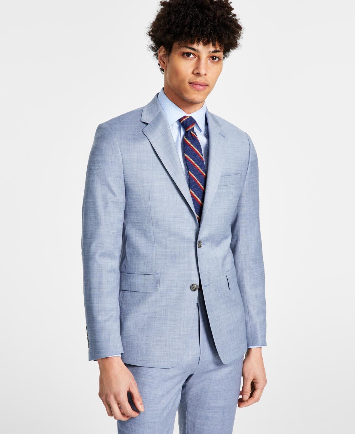 Calvin Klein Mens Skinny-Fit Wool-Blend Infinite Stretch Suit Jacket Product Image