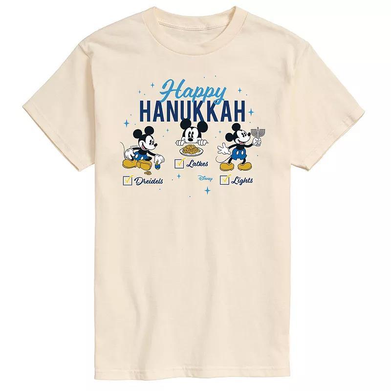 Disneys Mickey Mouse Big & Tall Happy Hanukkah Graphic Tee, Mens Product Image